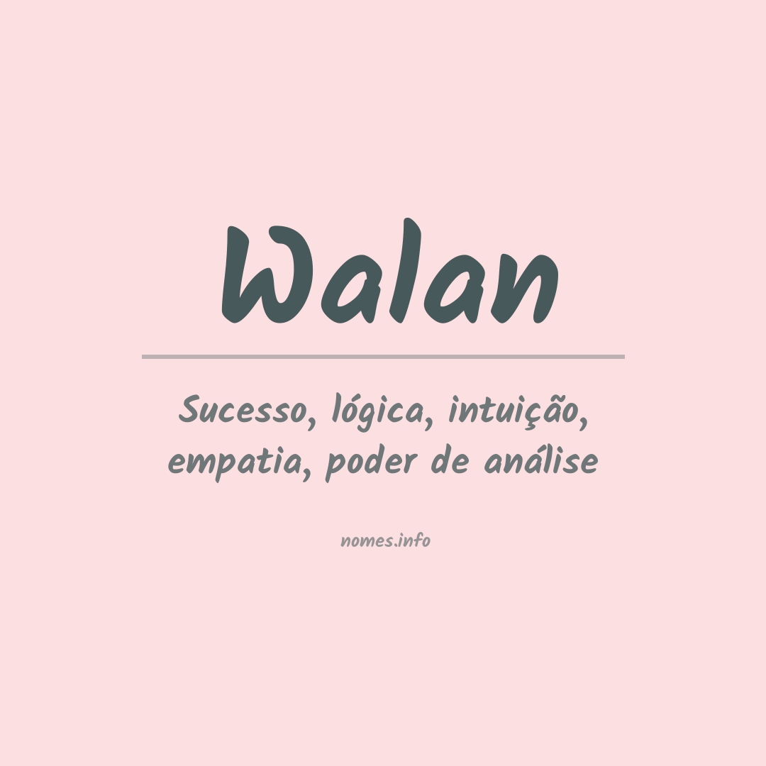 Significado do nome Walan