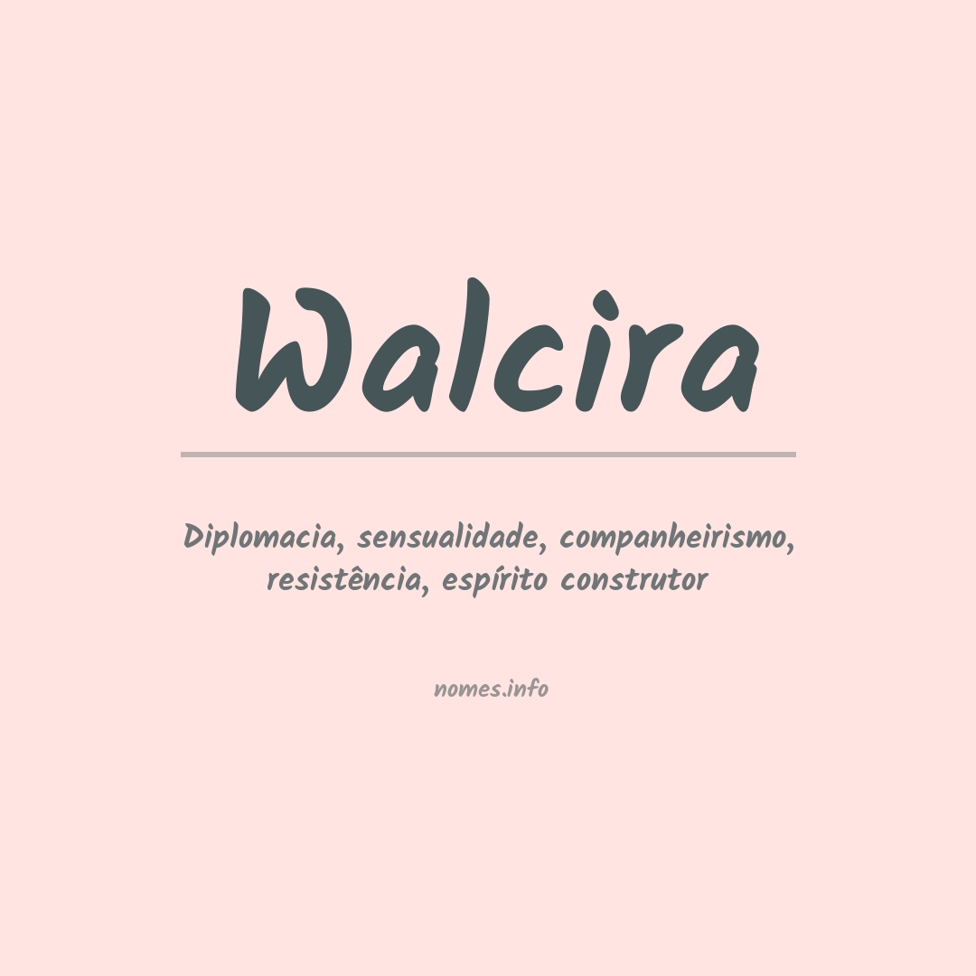 Significado do nome Walcira