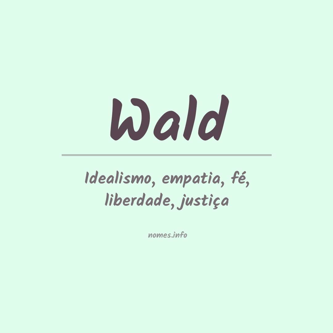 Significado do nome Wald