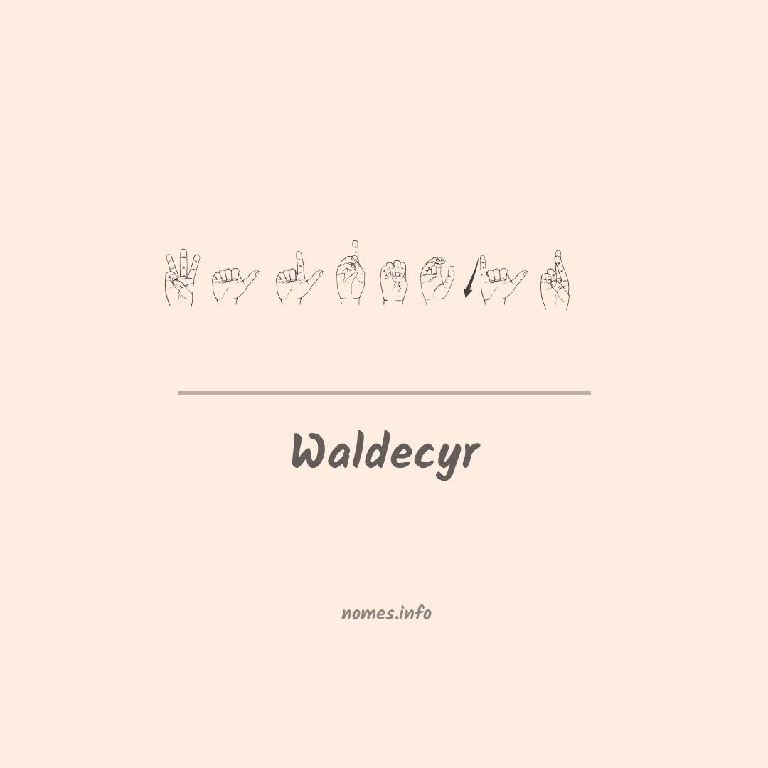 Waldecyr em Libras