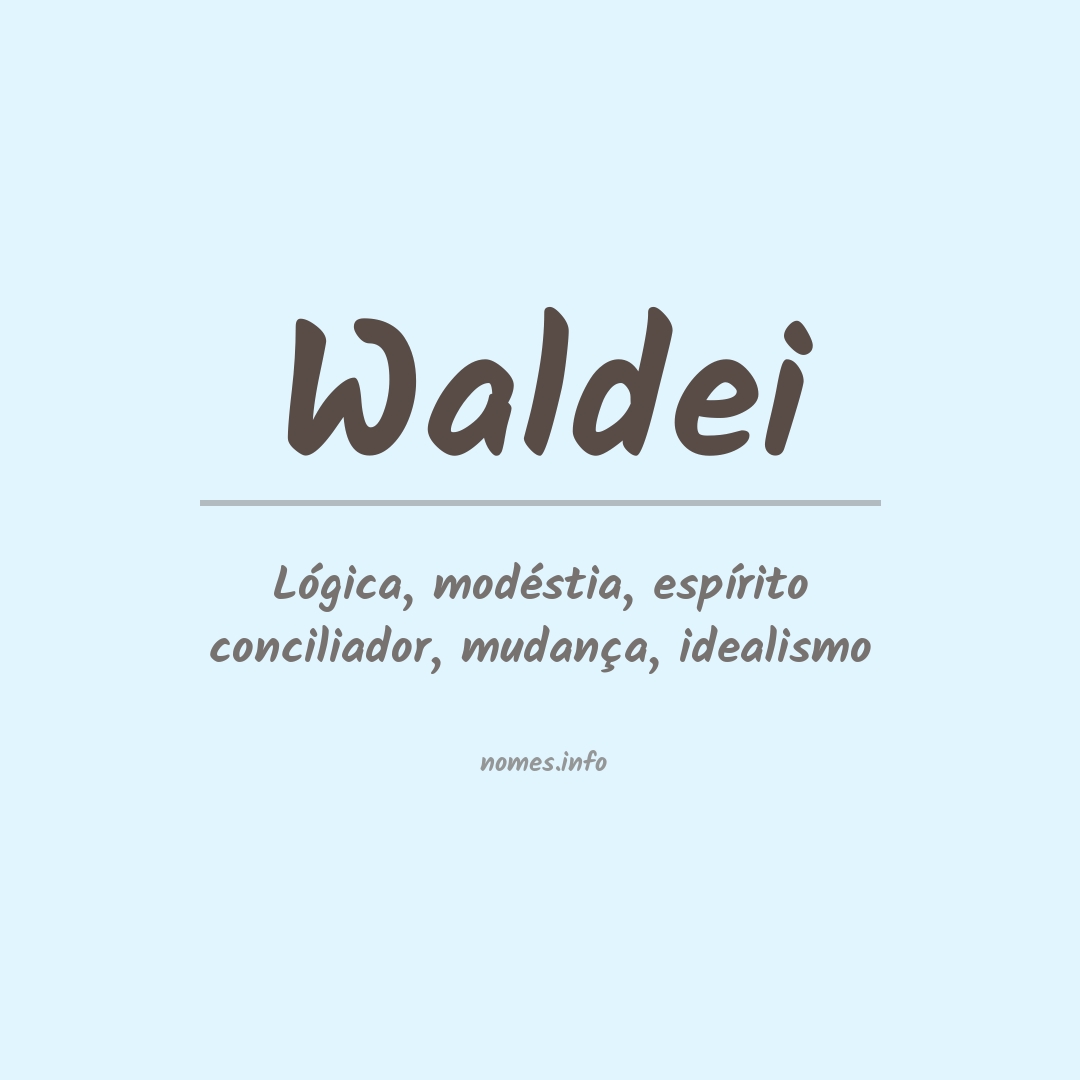 Significado do nome Waldei