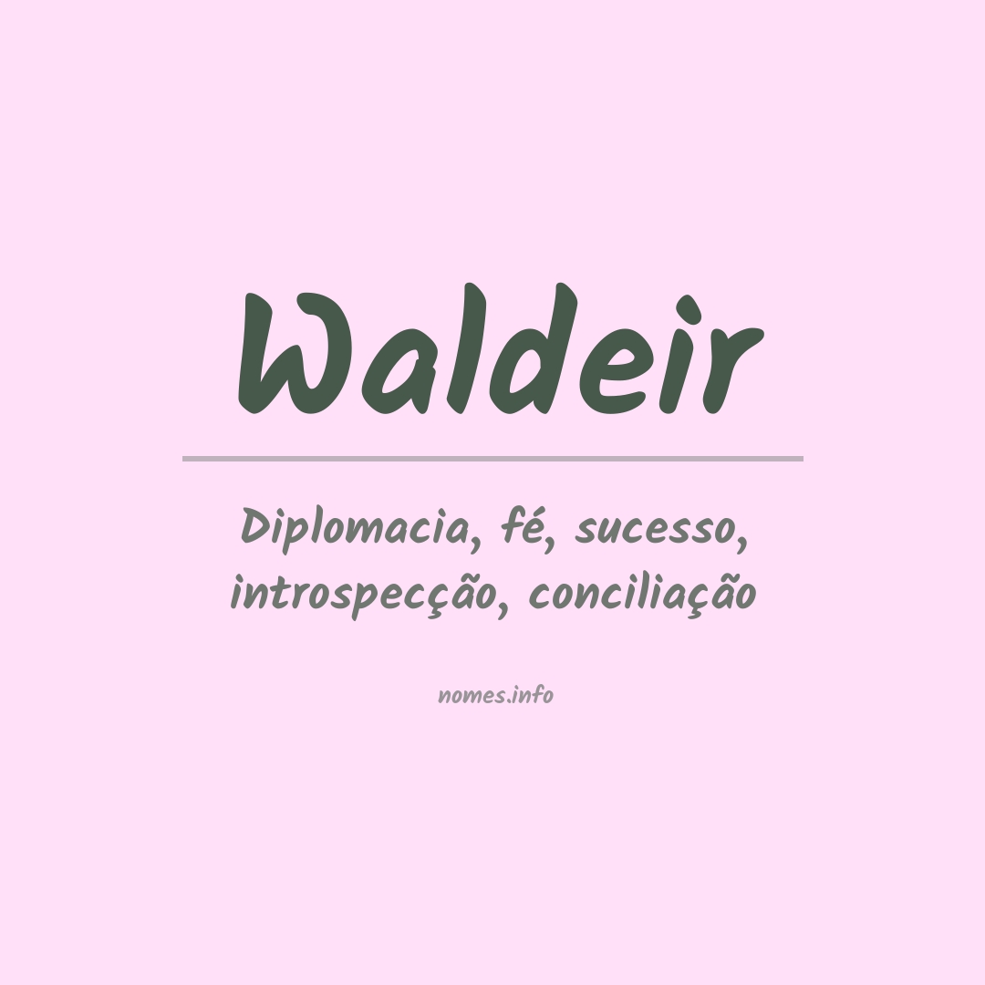 Significado do nome Waldeir