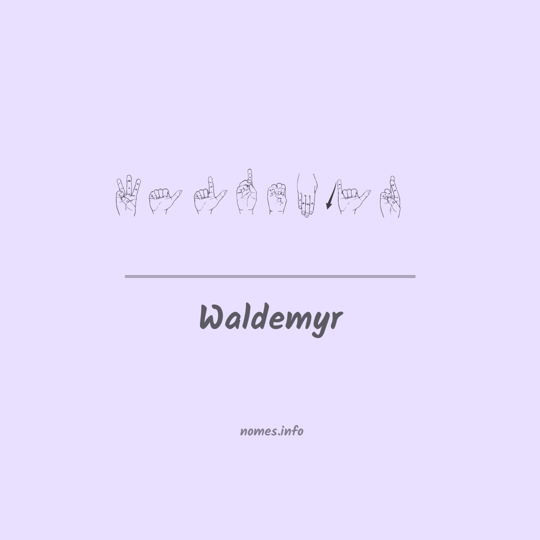 Waldemyr em Libras