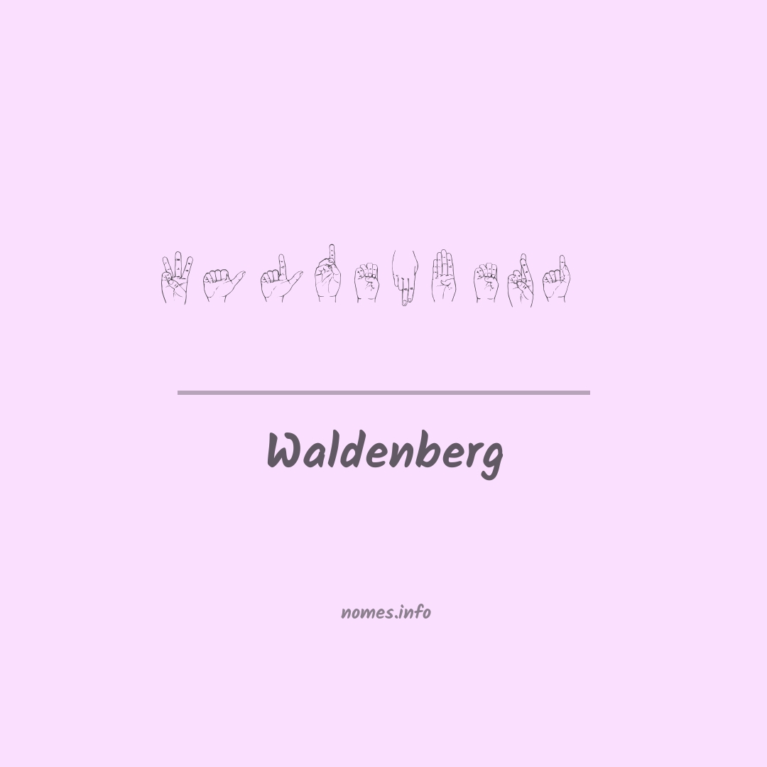 Waldenberg em Libras