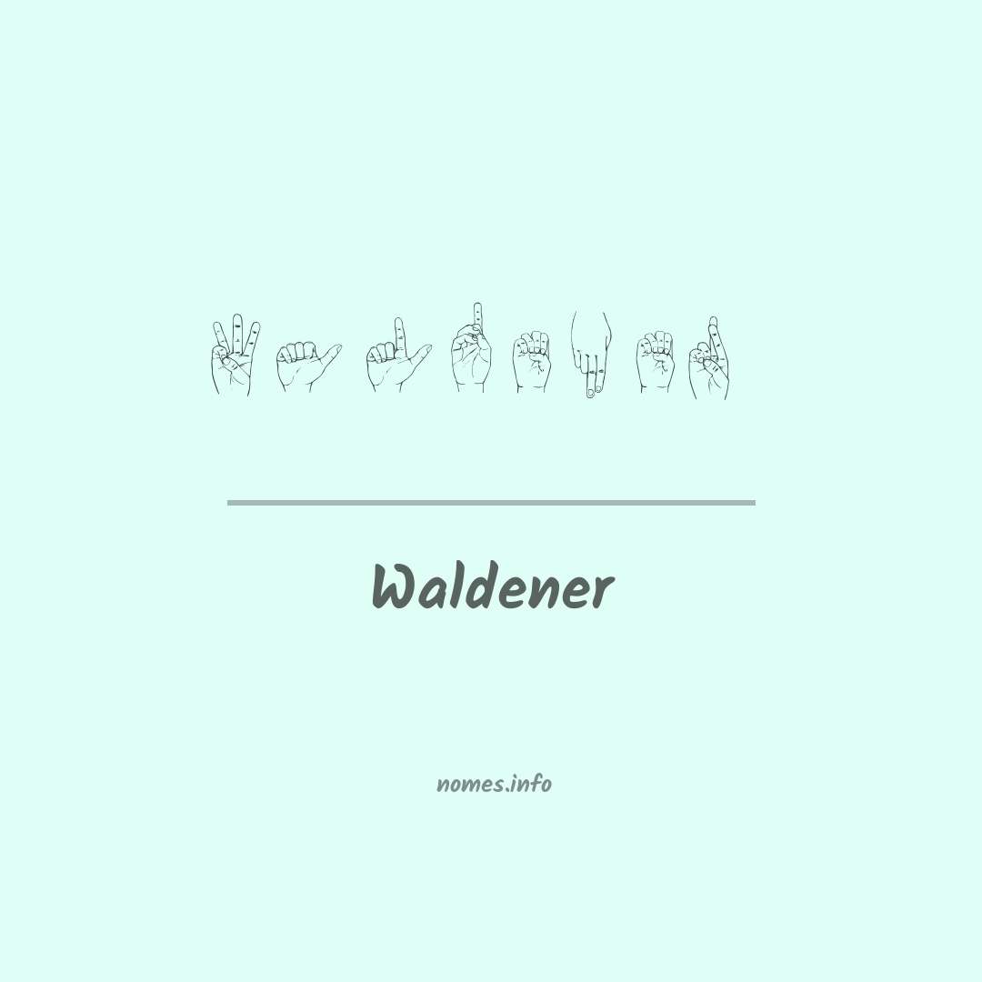 Waldener em Libras