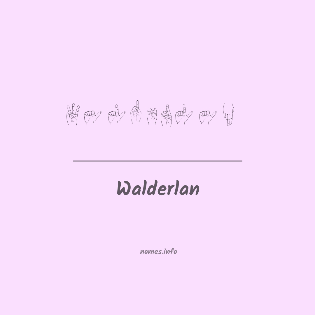 Walderlan em Libras
