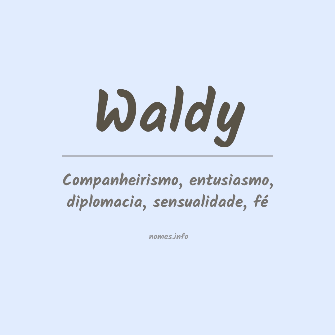 Significado do nome Waldy