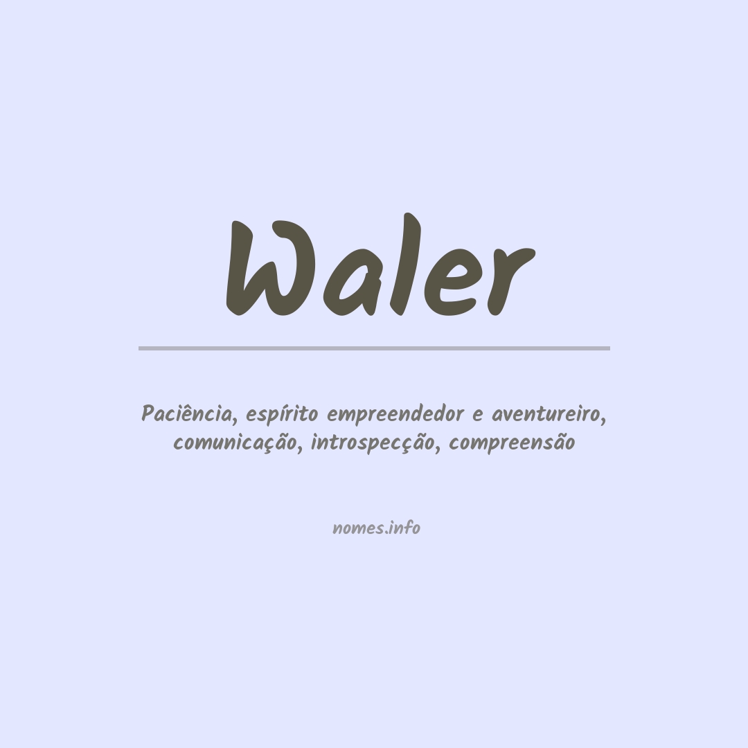 Significado do nome Waler