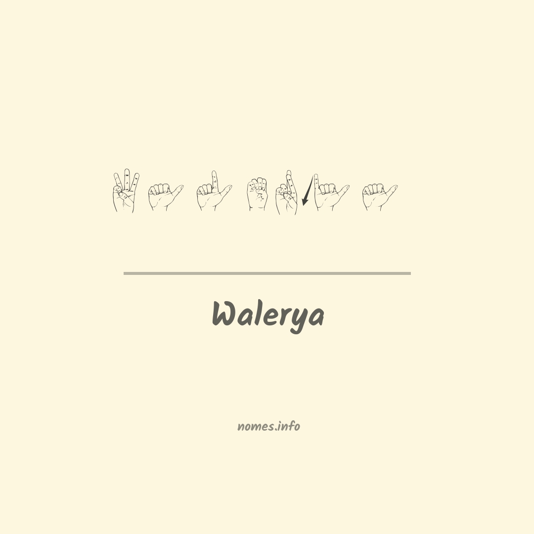 Walerya em Libras