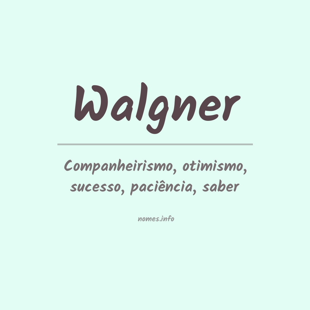 Significado do nome Walgner