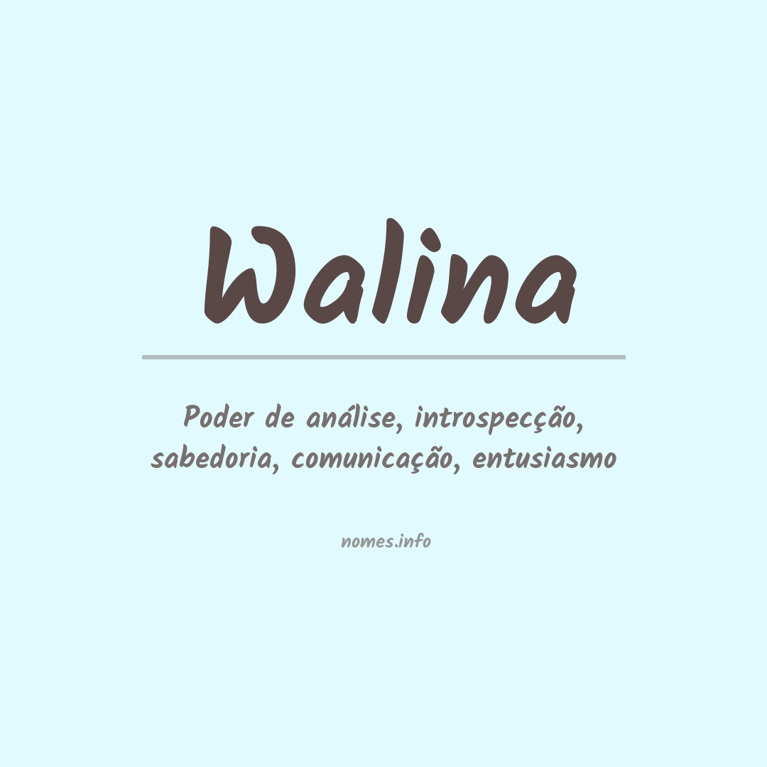 Significado do nome Walina