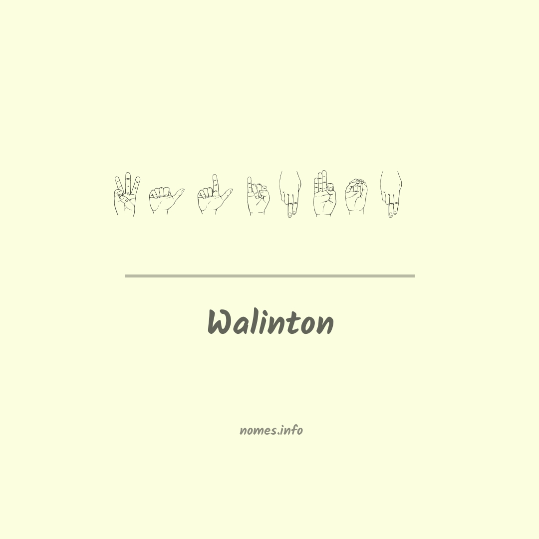 Walinton em Libras
