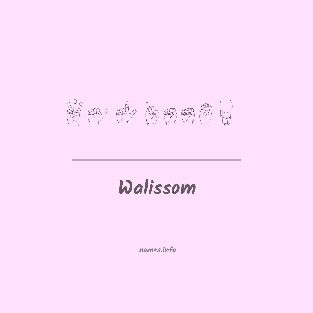 Walissom em Libras