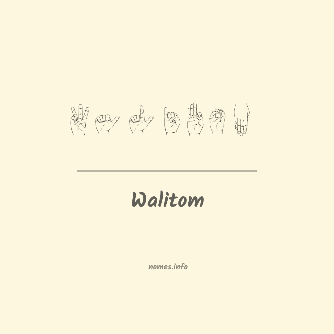 Walitom em Libras