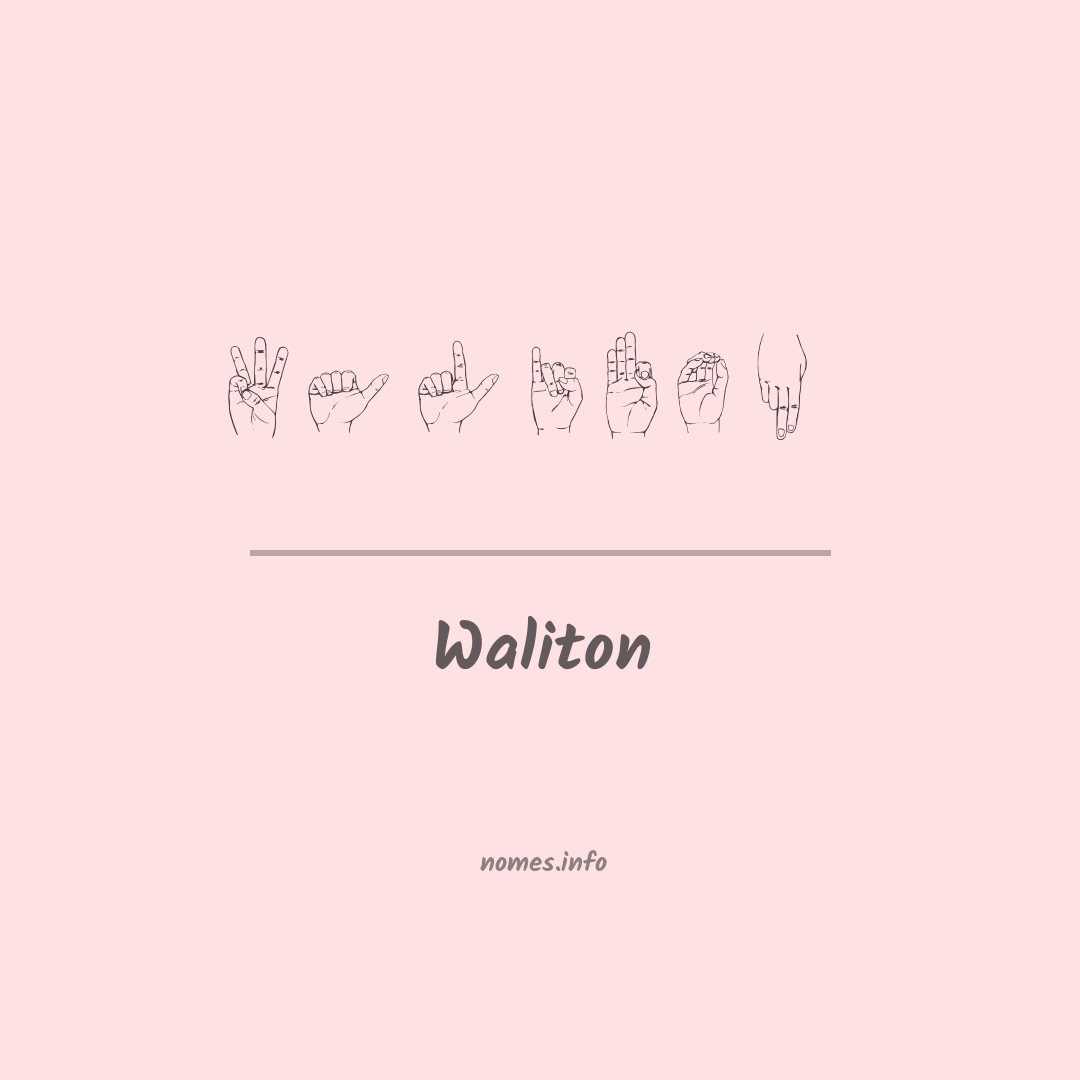 Waliton em Libras