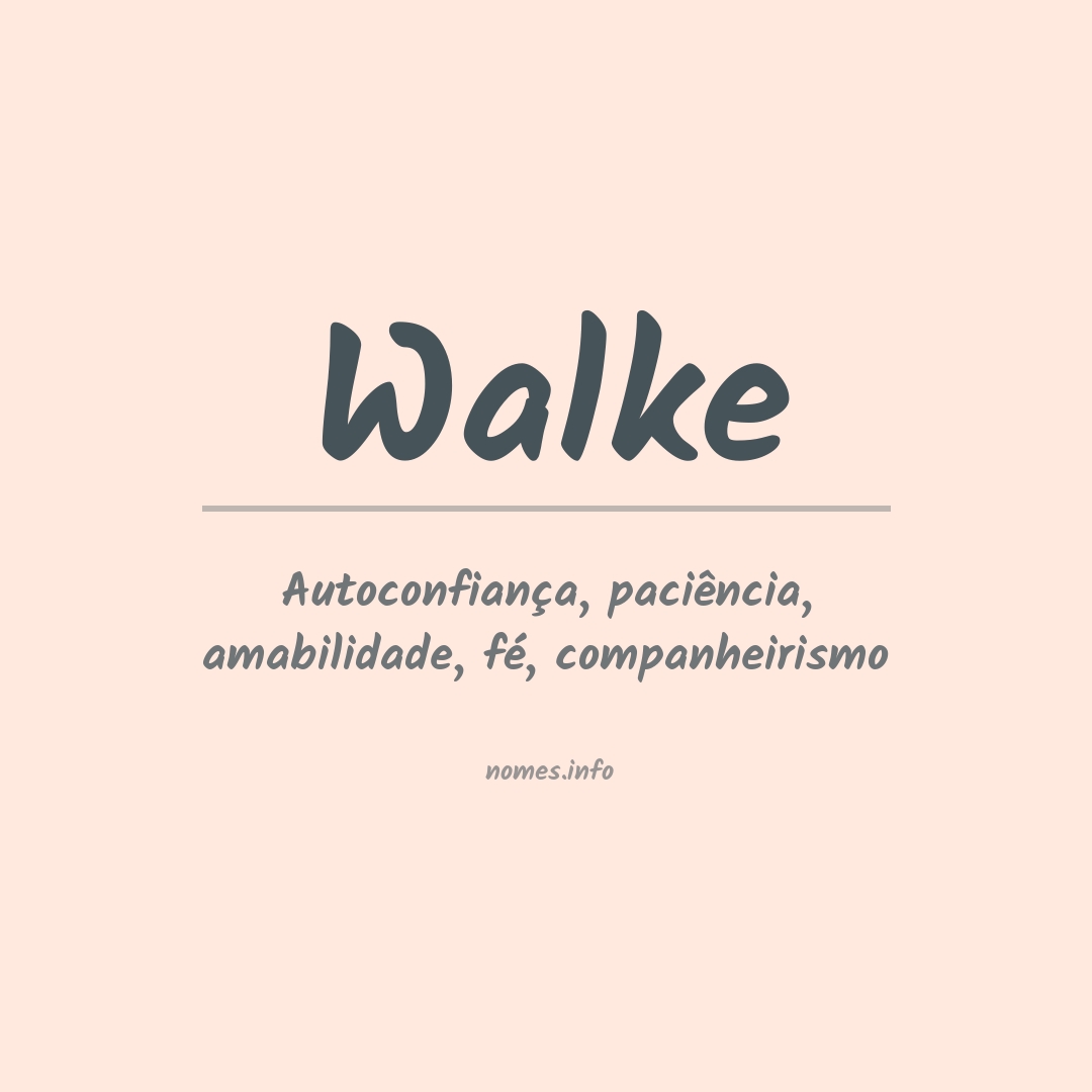 Significado do nome Walke