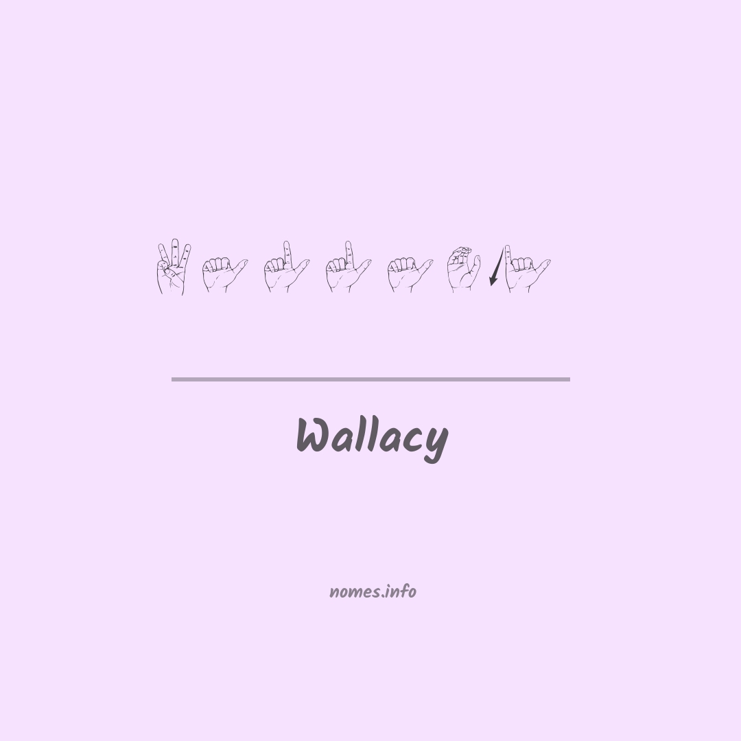 Wallacy em Libras
