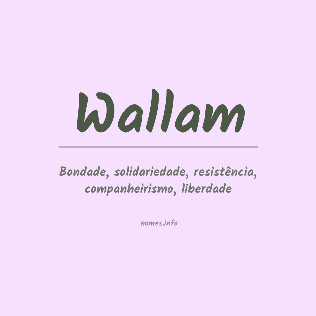 Significado do nome Wallam