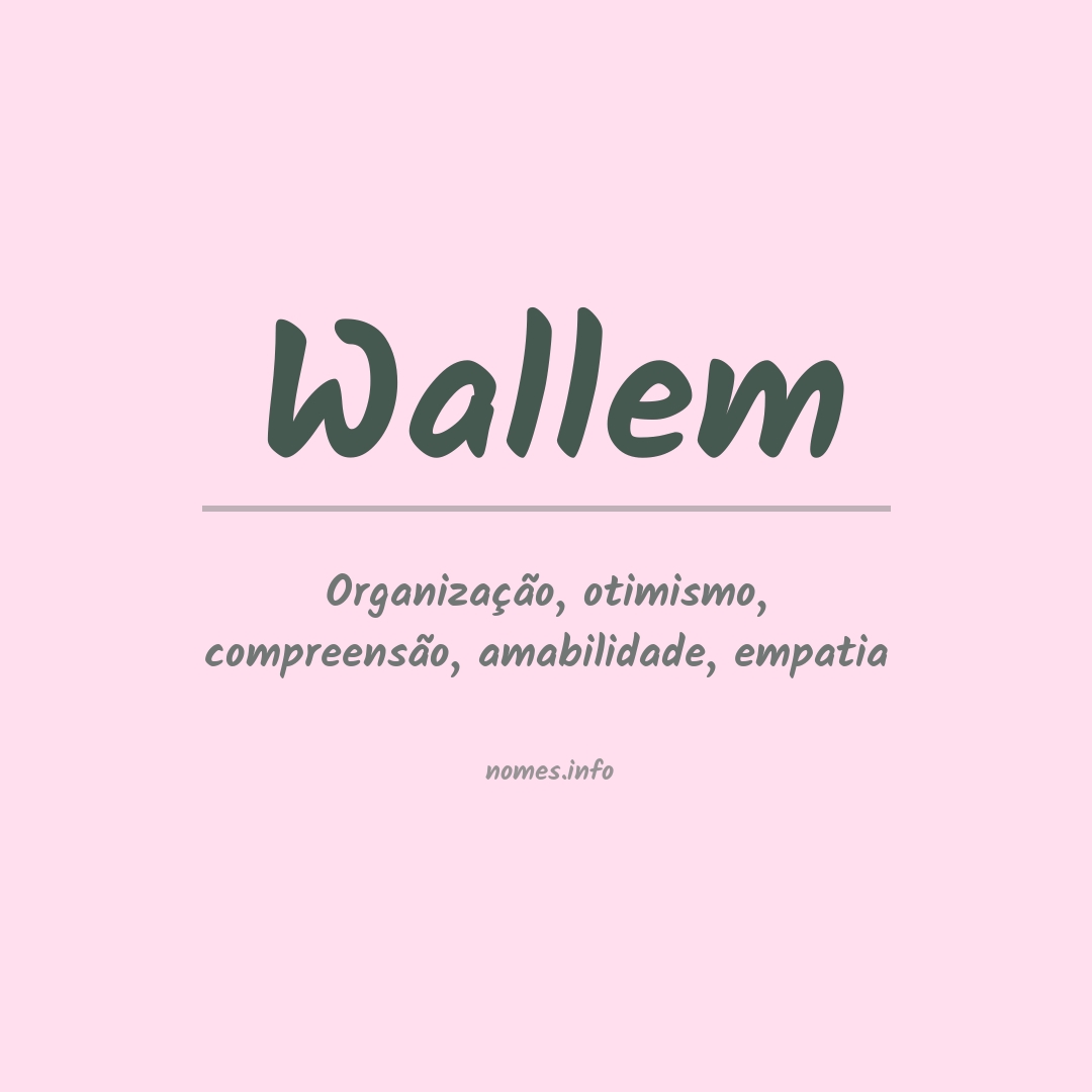 Significado do nome Wallem