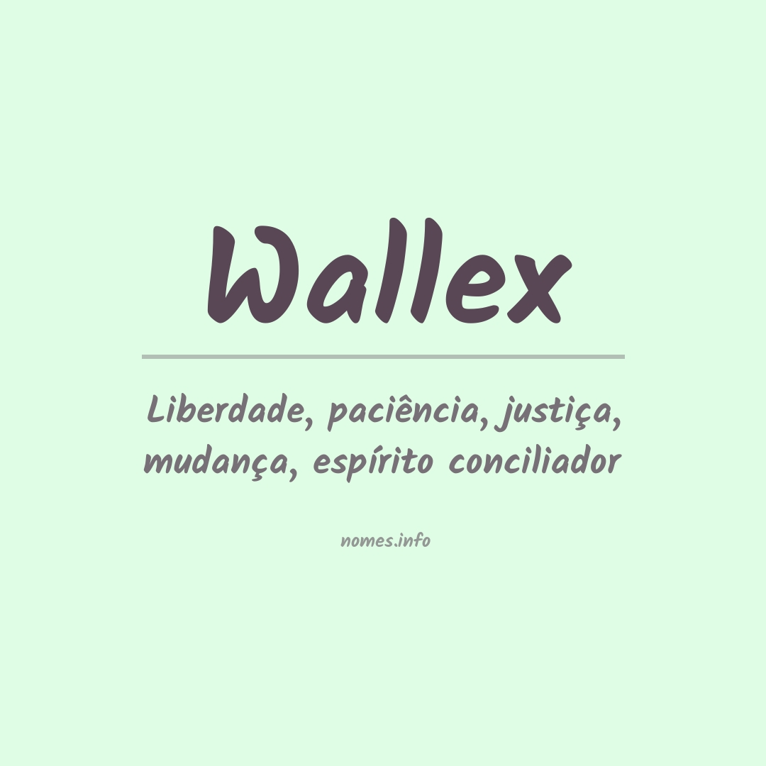 Significado do nome Wallex Significado do nome Wallex