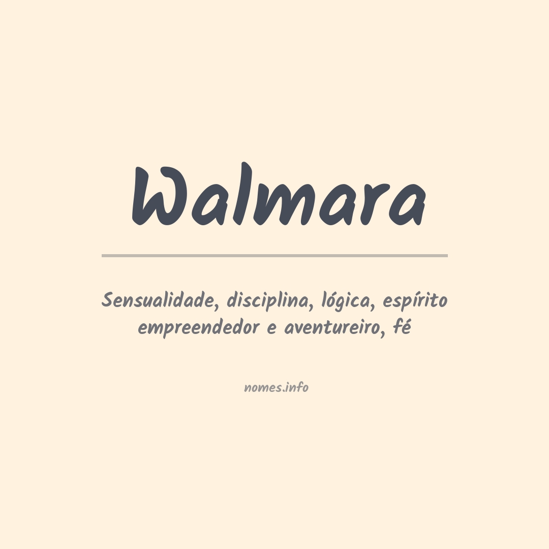 Significado do nome Walmara
