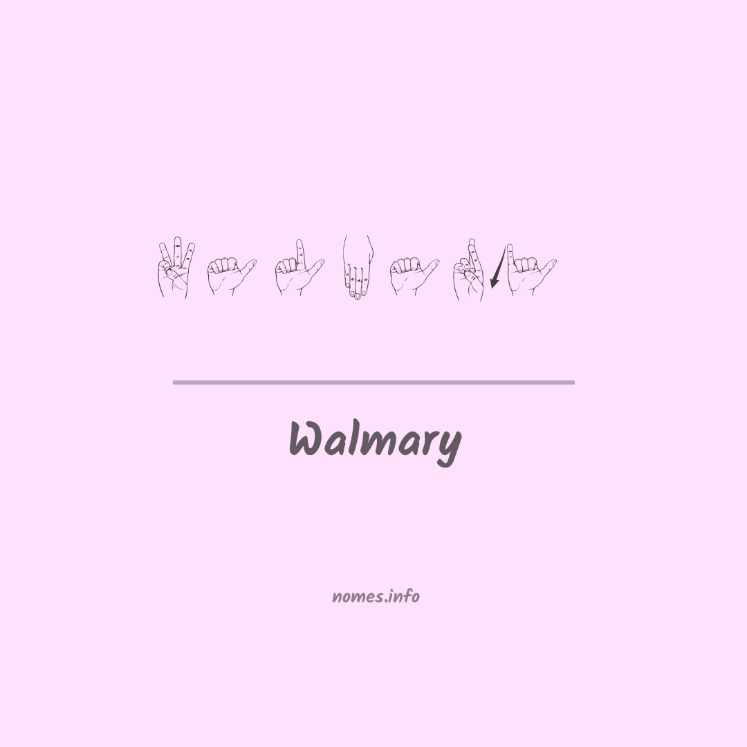 Walmary em Libras