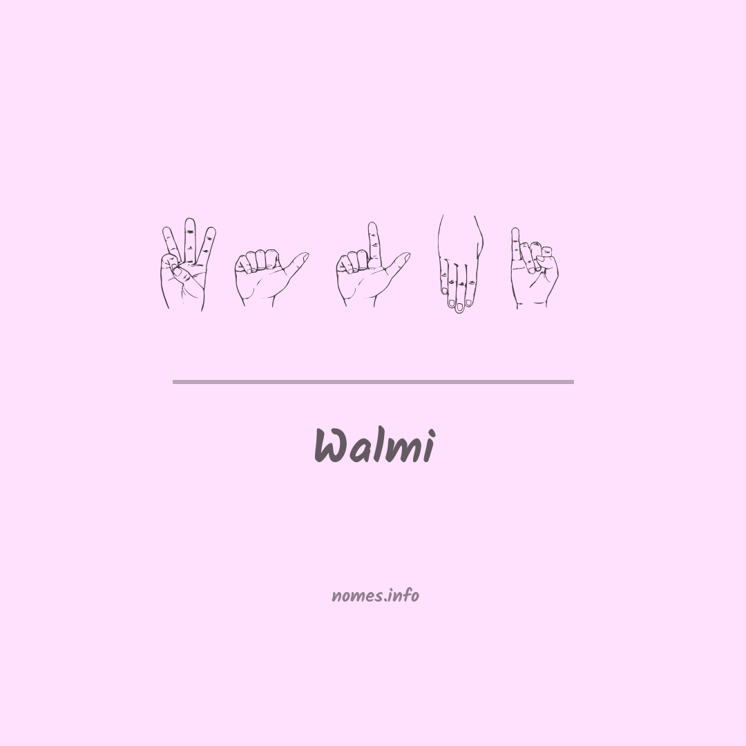 Walmi em Libras