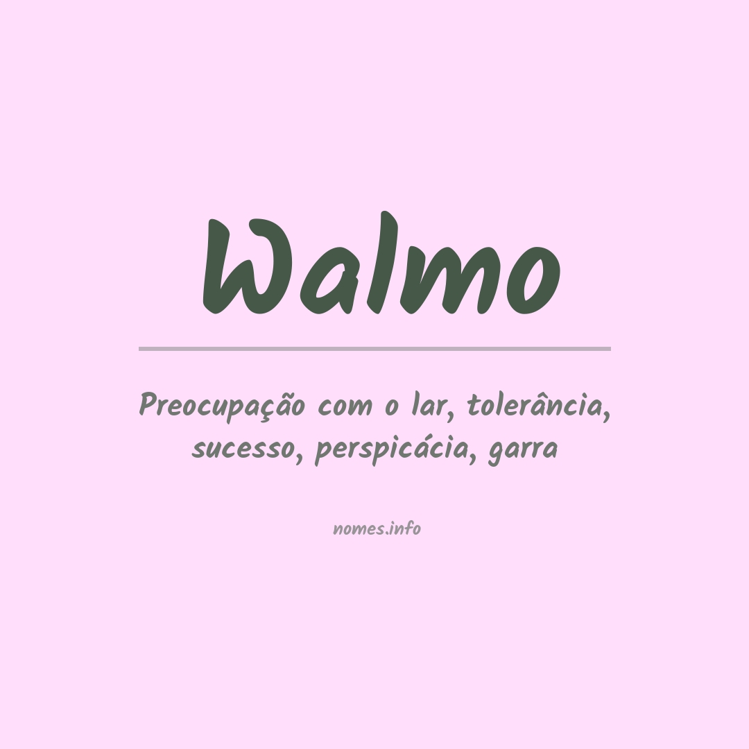 Significado do nome Walmo