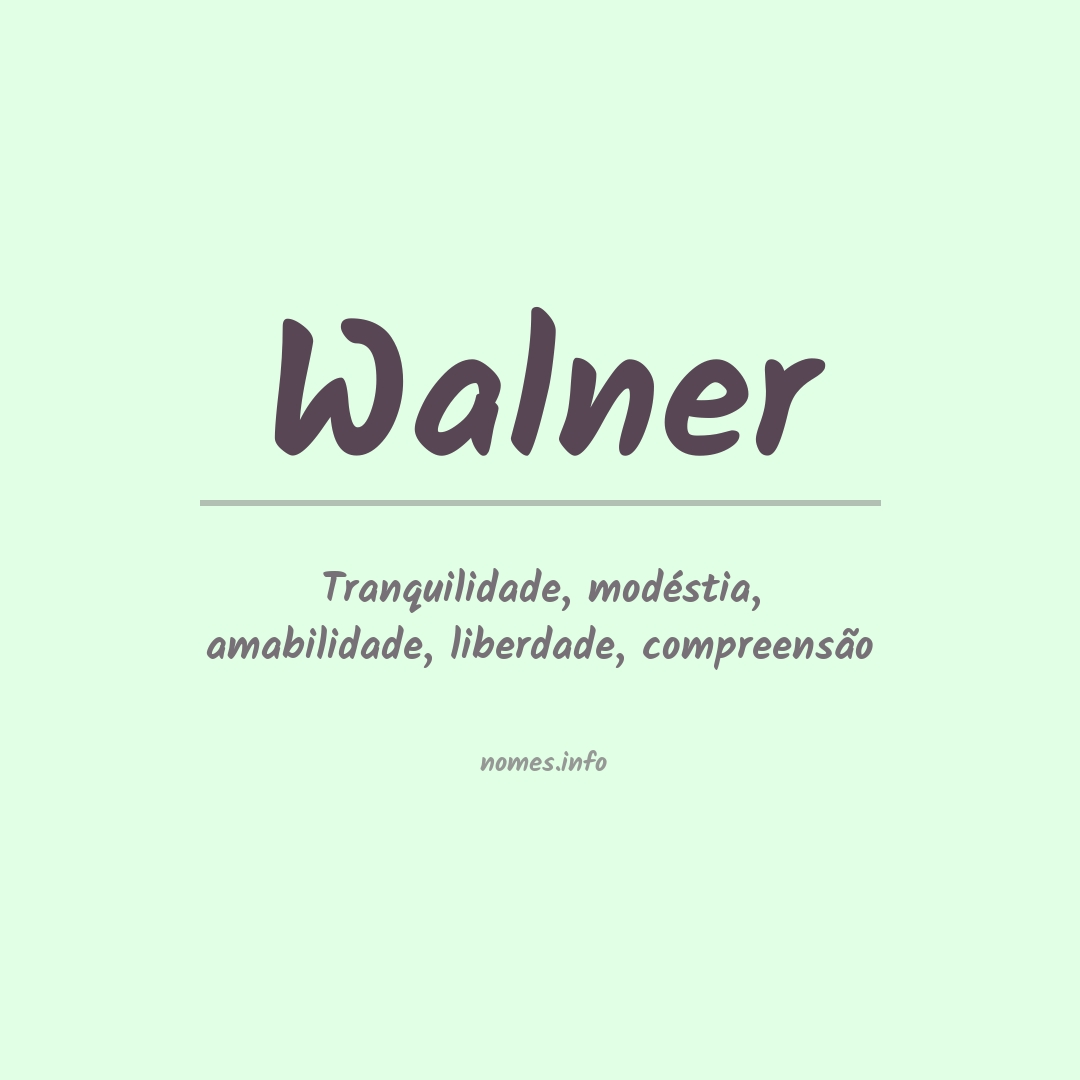 Significado do nome Walner