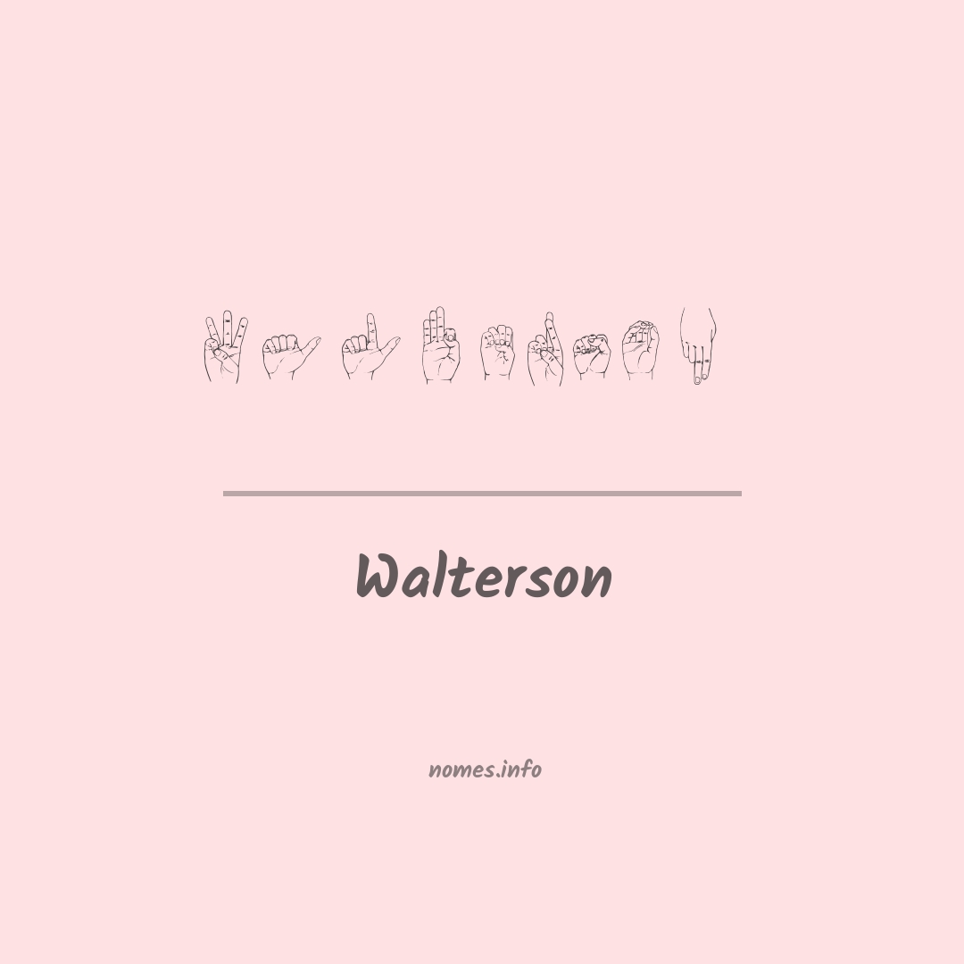 Walterson em Libras