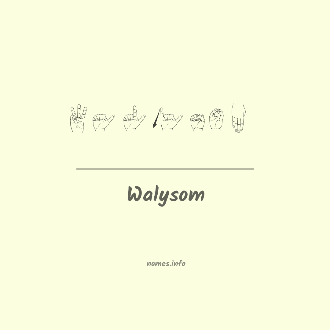Walysom em Libras
