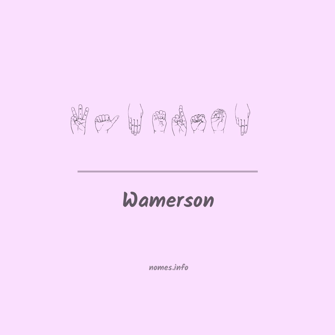 Wamerson em Libras