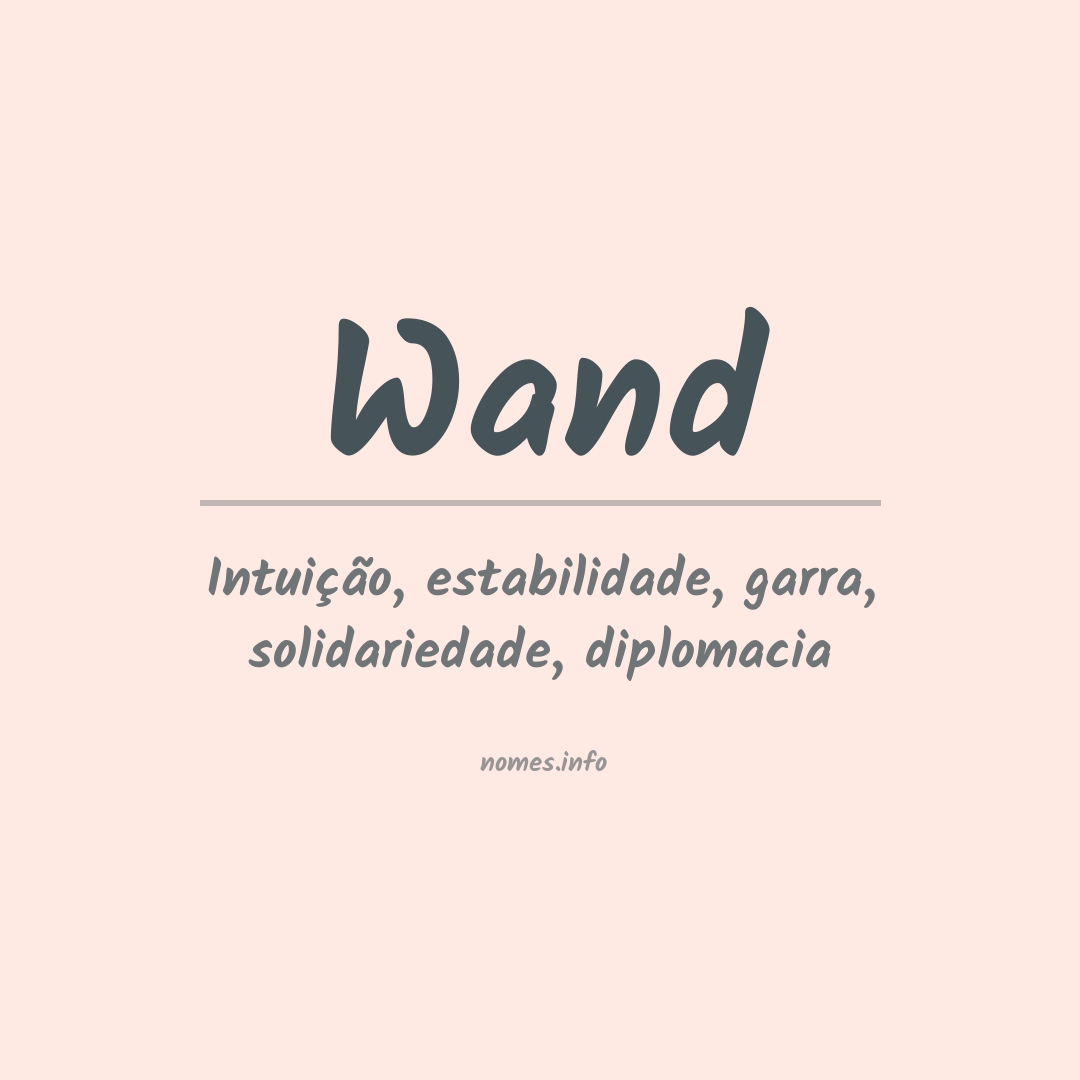 Significado do nome Wand