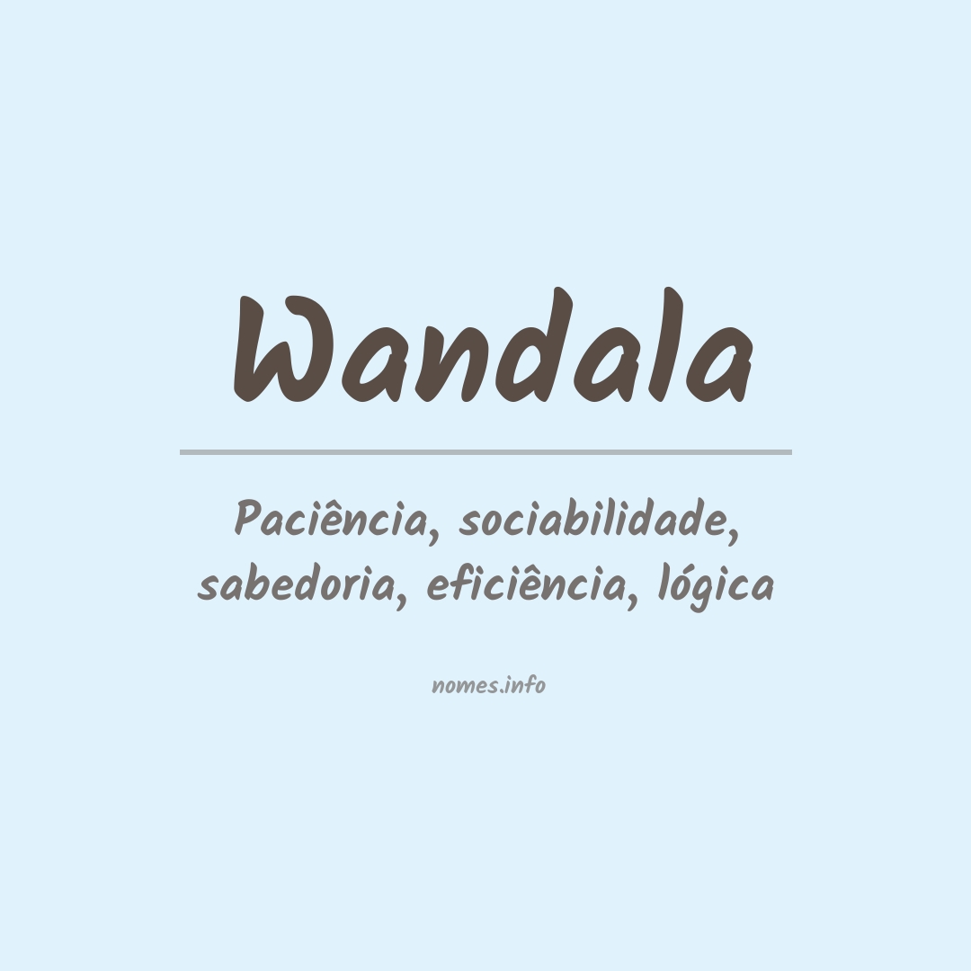 Significado do nome Wandala