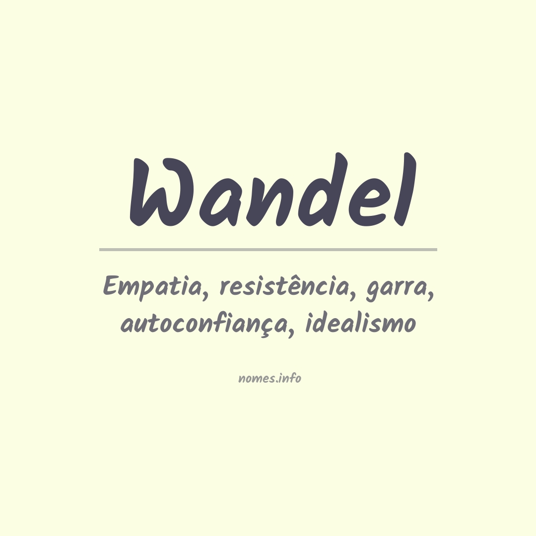 Significado do nome Wandel