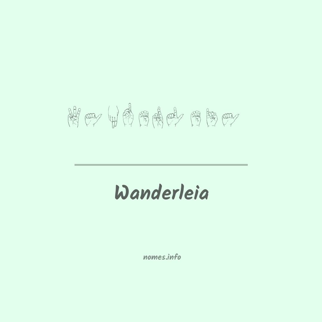 Wanderleia em Libras