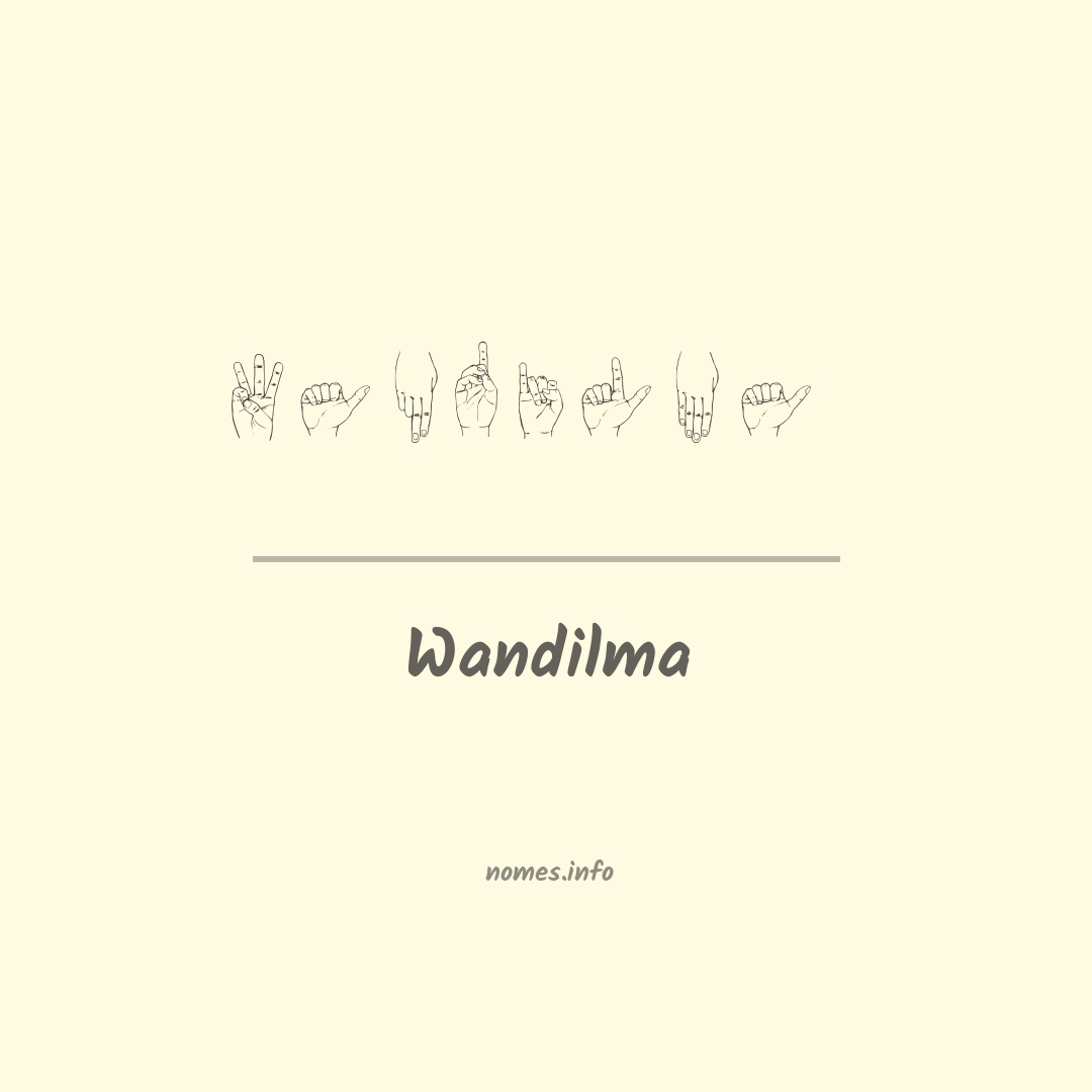 Wandilma em Libras