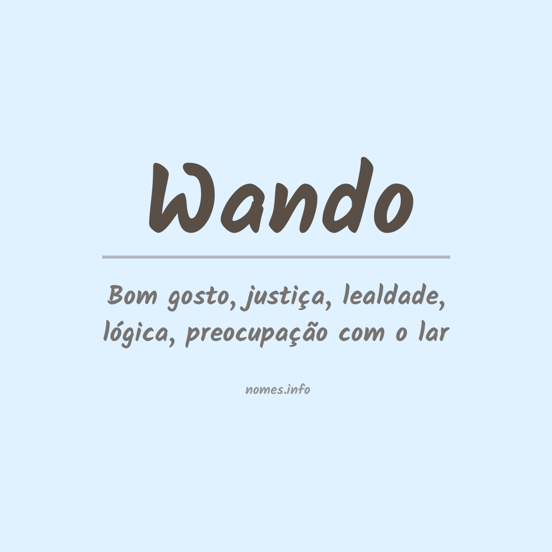 Significado do nome Wando