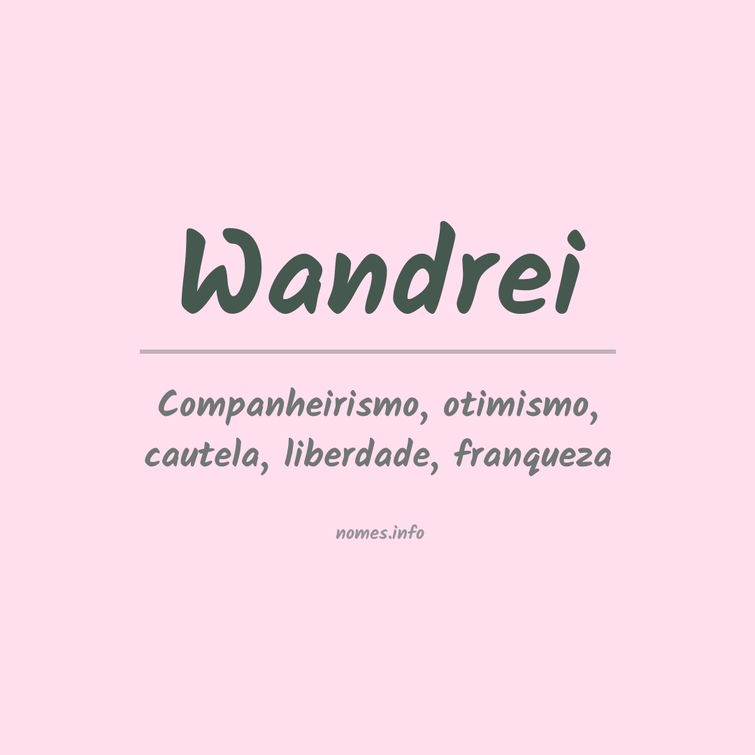 Significado do nome Wandrei