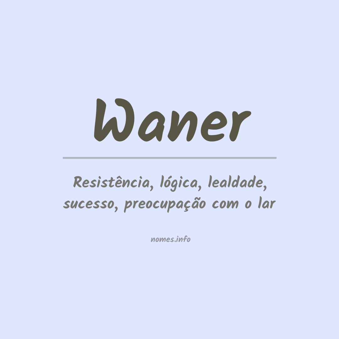 Significado do nome Waner