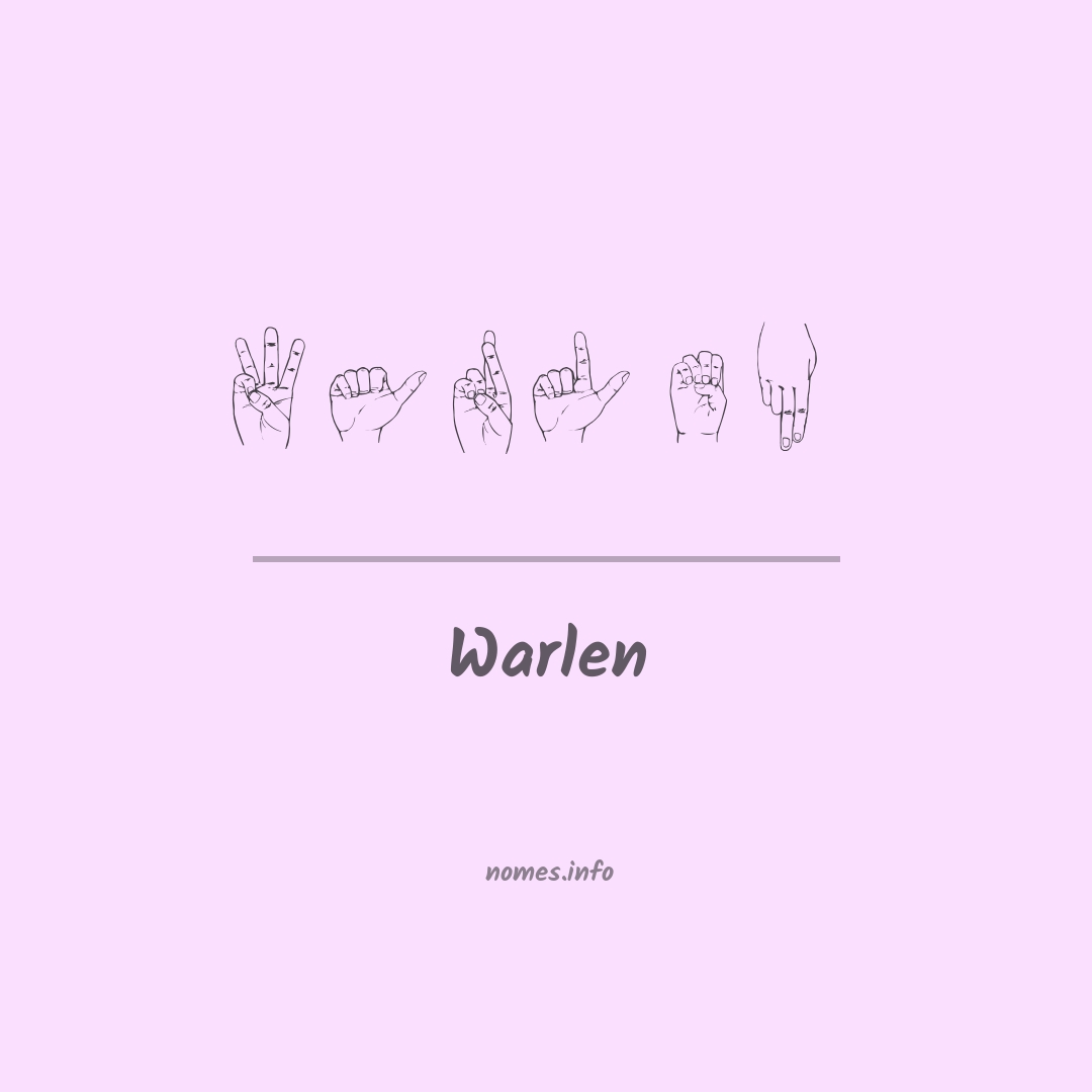 Warlen em Libras