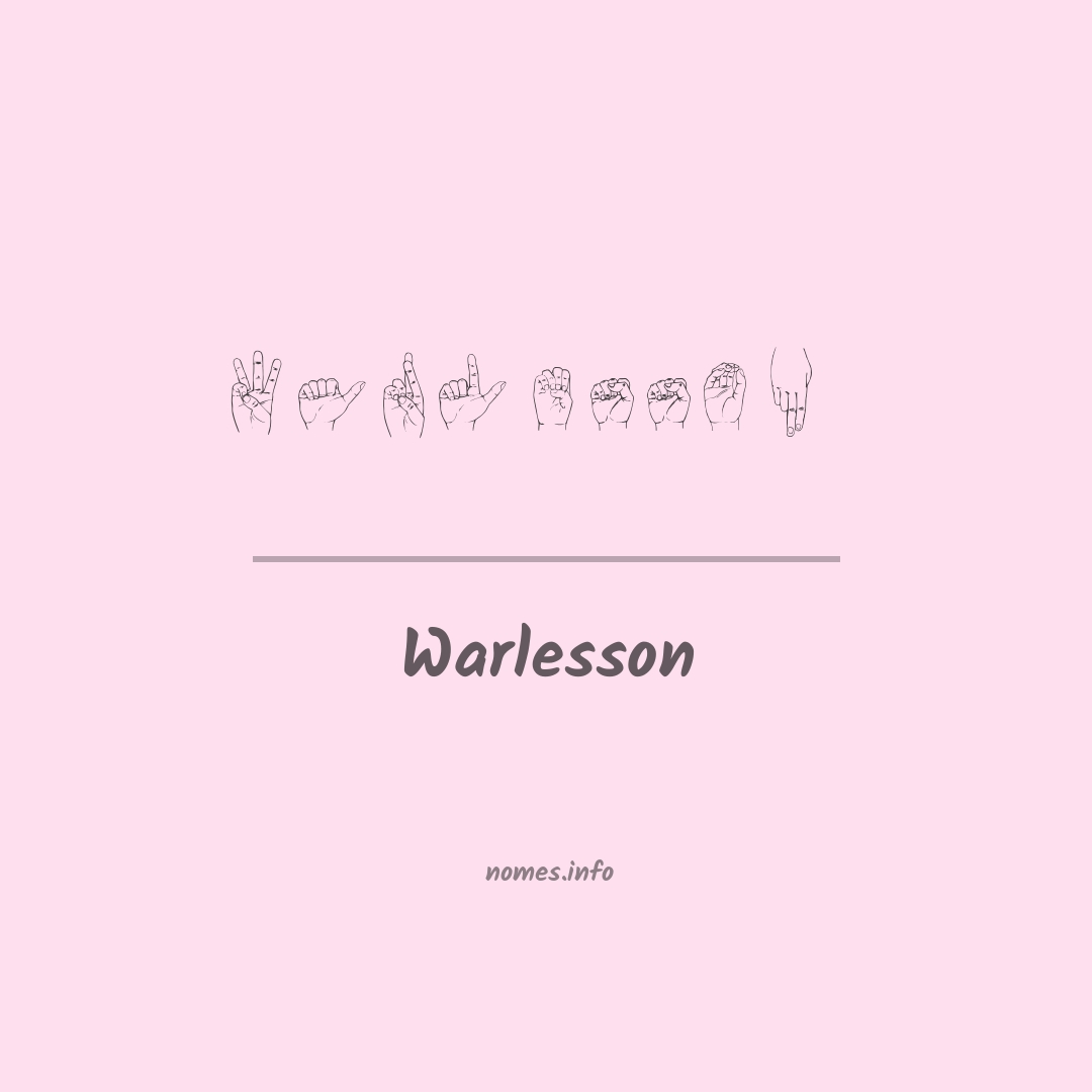 Warlesson em Libras