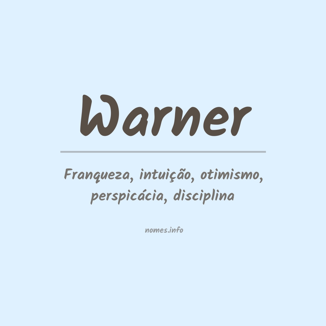 Significado do nome Warner