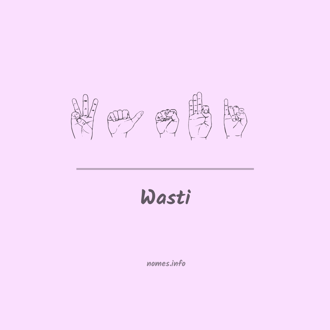 Wasti em Libras