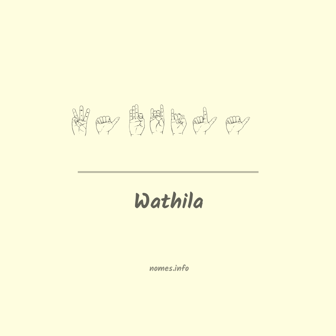 Wathila em Libras