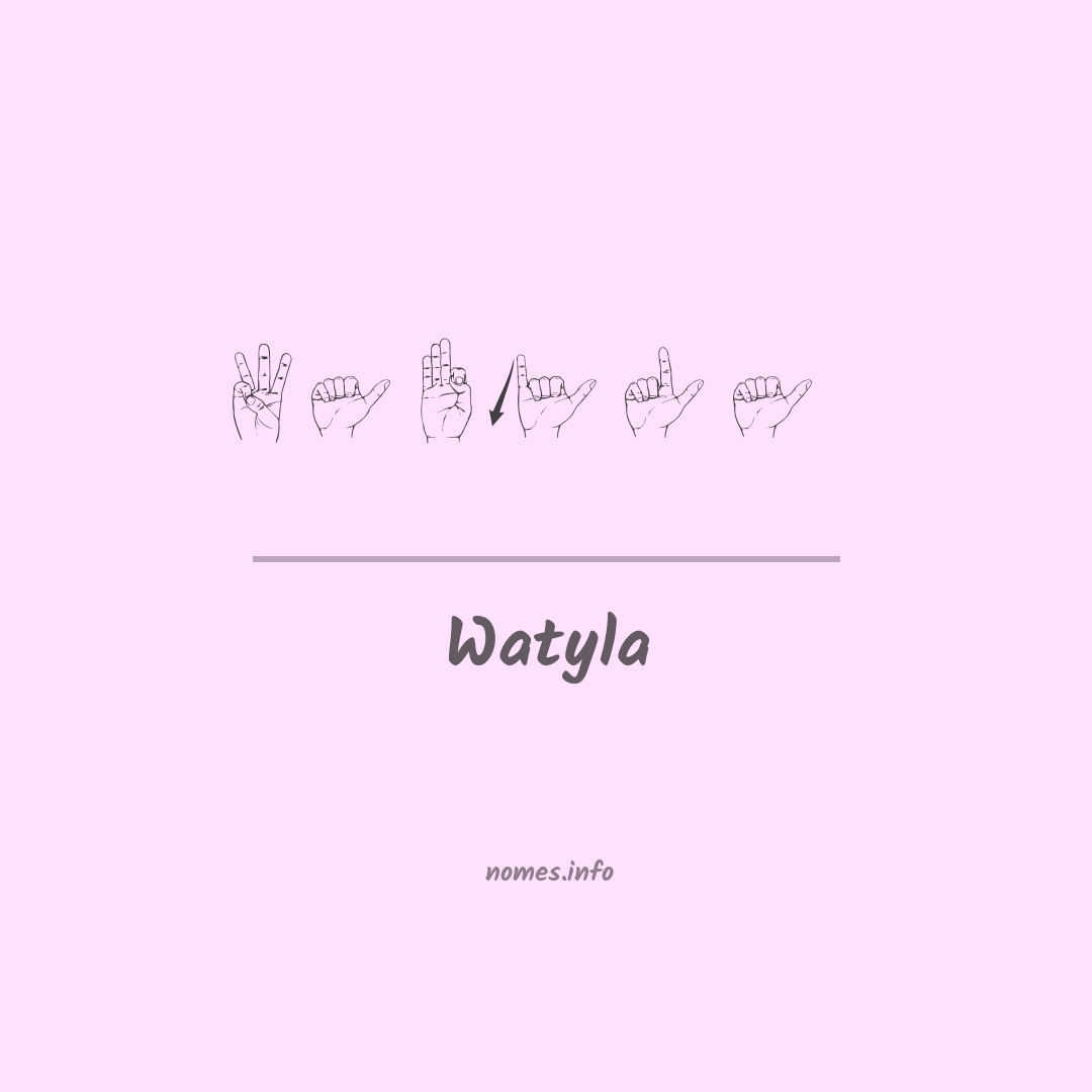 Watyla em Libras