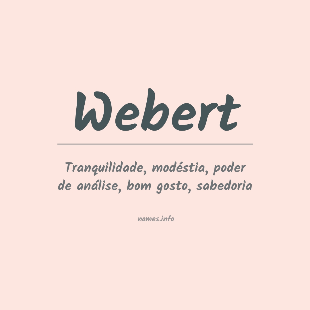 Significado do nome Webert