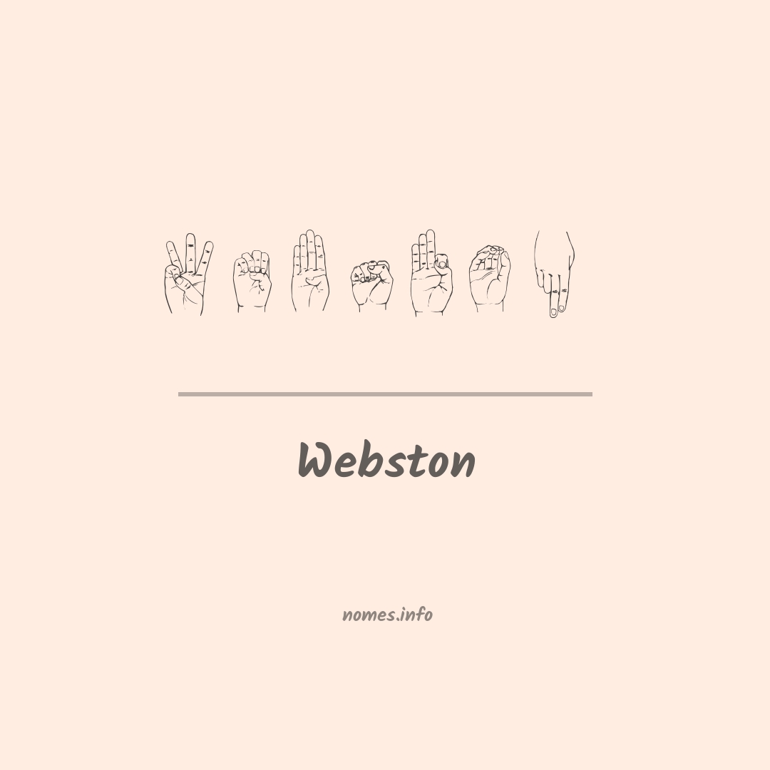 Webston em Libras Webston em Libras