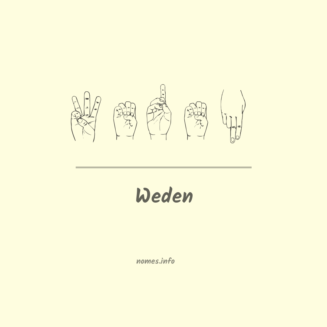 Weden em Libras Weden em Libras