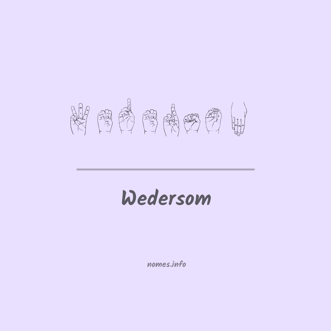 Wedersom em Libras